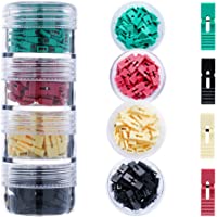 200 Pieces Standard Computer Jumper Caps with Handle Pin Shunt Short Circuit 2-Pin Connector (Shunts). Suitable for…